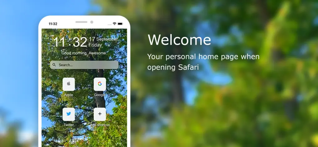 Home Tab for Safari - Your personal home page when opening Safari web browser on iOS and Mac