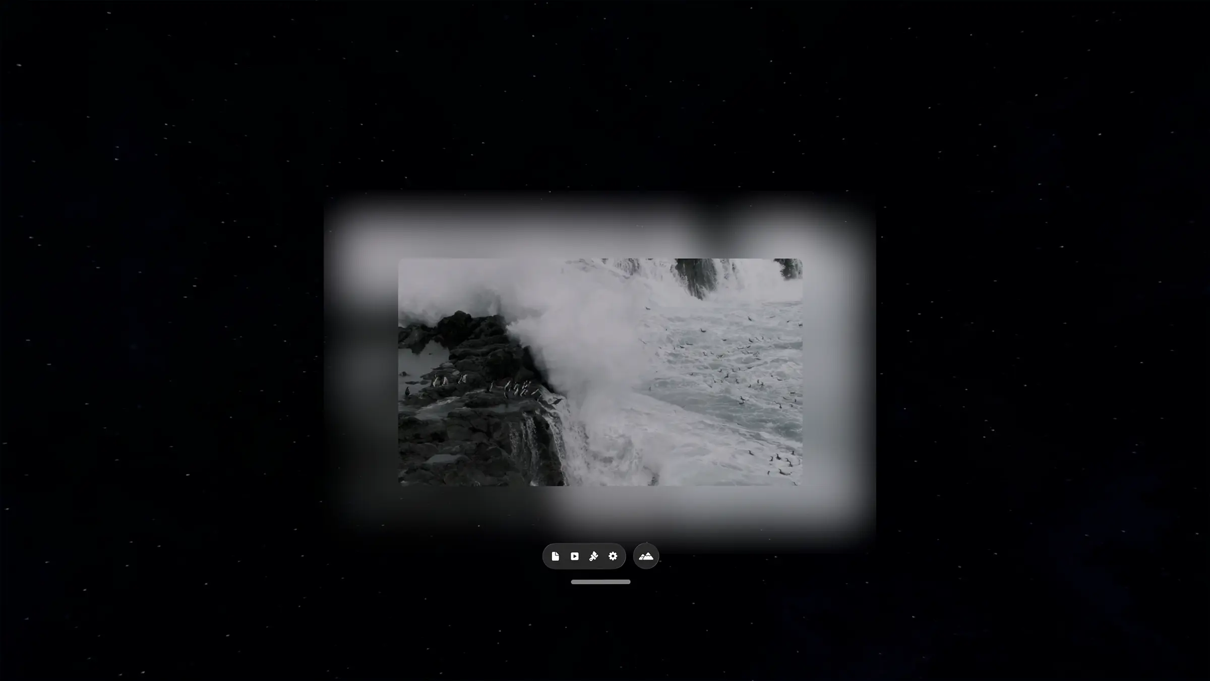 Immersive Space with around your stars background