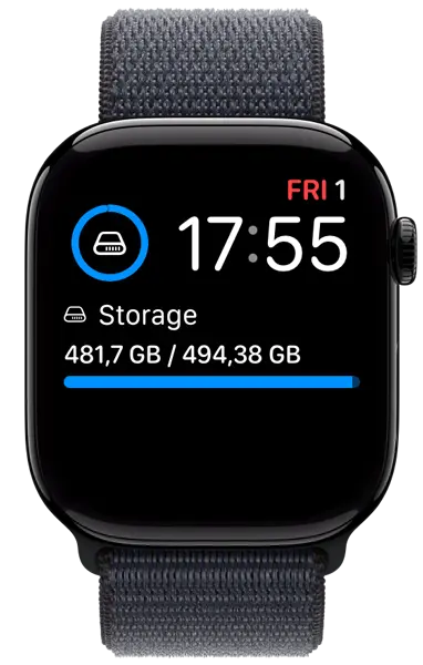 Hard Disk app on Apple Watch