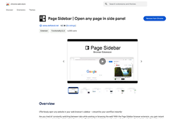 Install Page Sidebar browser extension