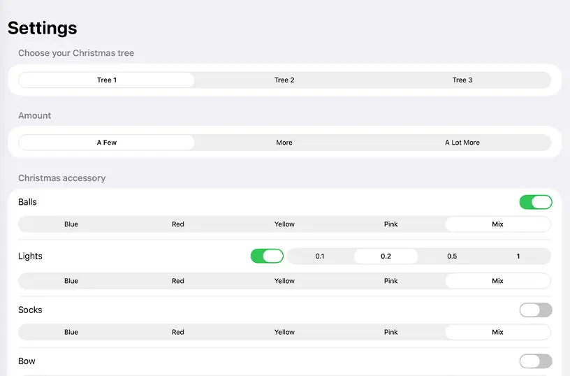 My Christmas Tree app
