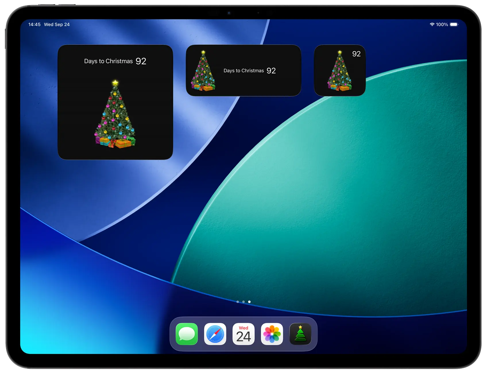 My Christmas Tree Dark Mode widgets