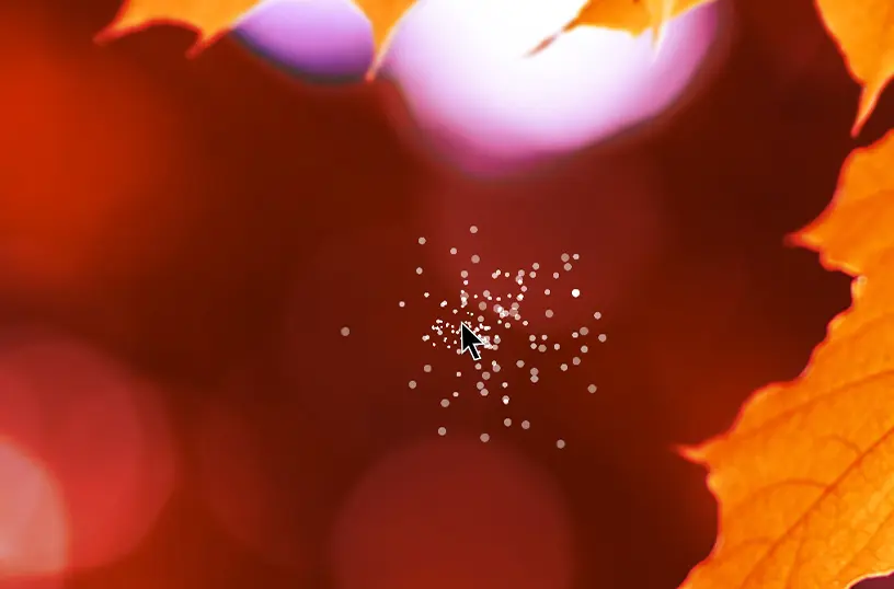 Mouse sparking effect