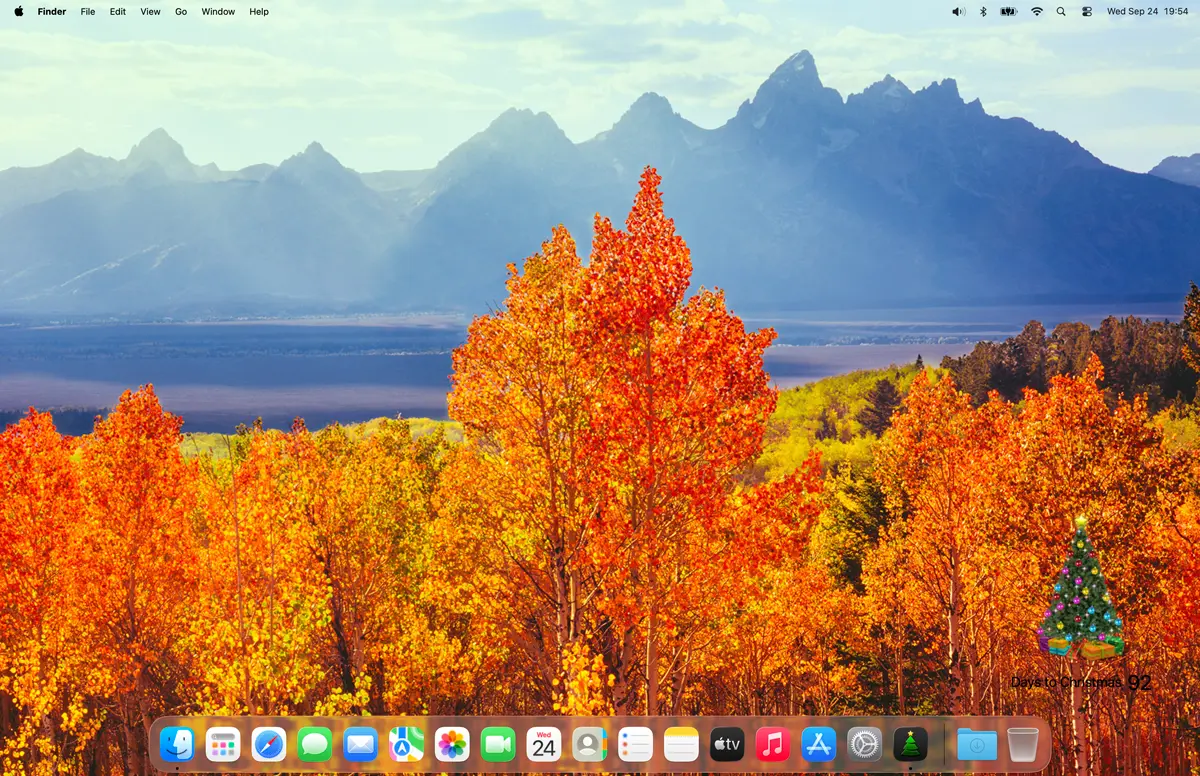 My Christmas Tree with darker green tree