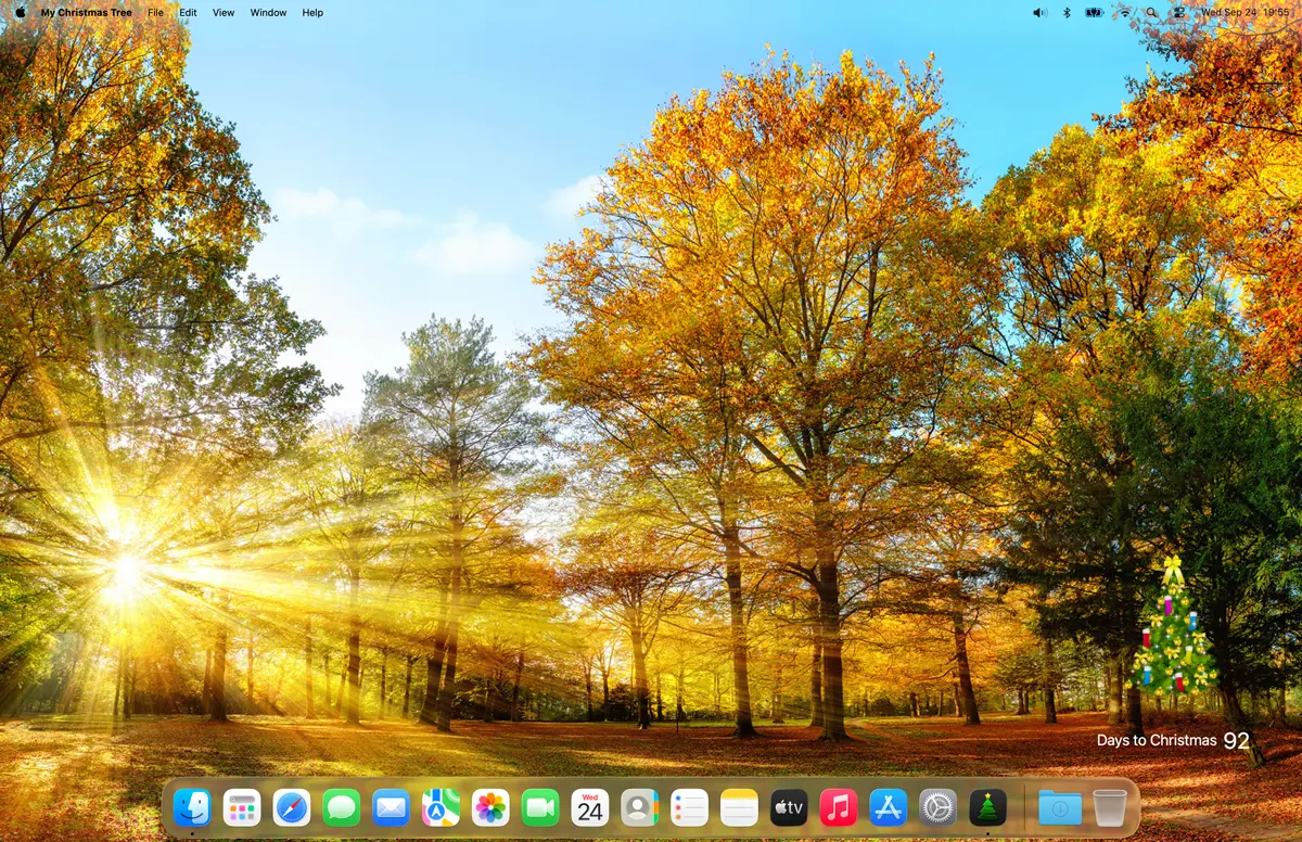 My Christmas Tree with lighter green tree