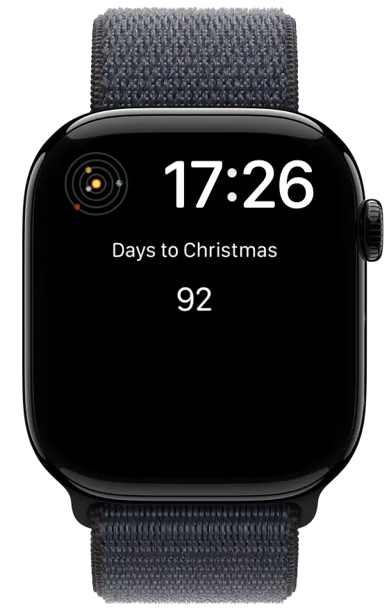 My Christmas Tree app on Apple Watch