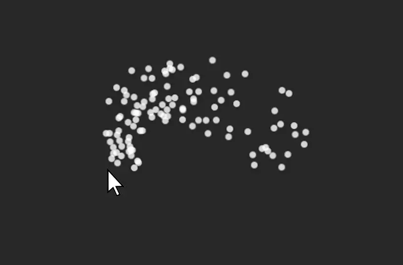 Mouse sparking effect