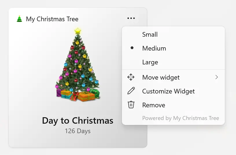 Customize your Windows 11 widget size