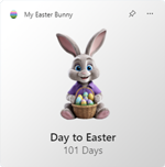 Preview of the My Easter Bunny for Windows 11