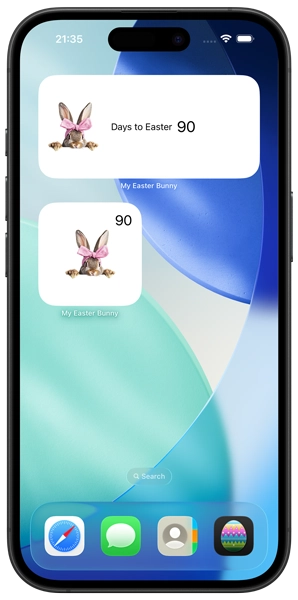 My Easter Bunny female bunny widget