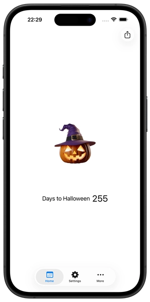 My Halloween iPhone home page
