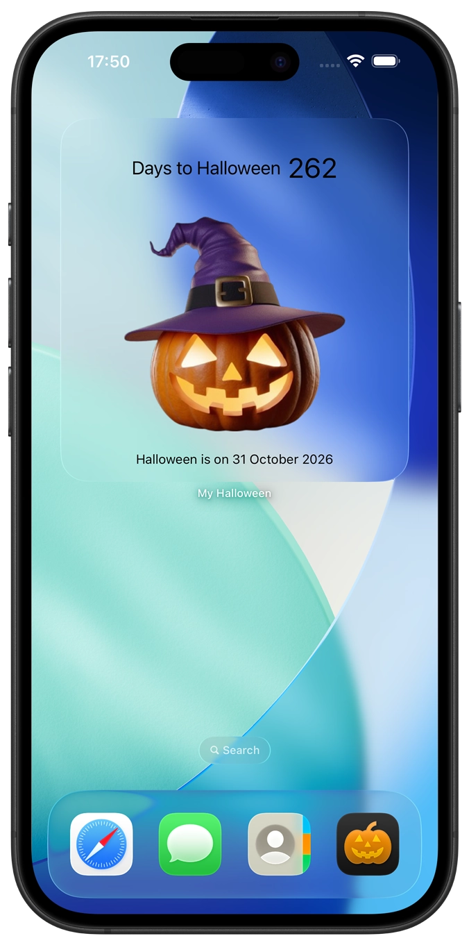 My Halloween app on iPhone