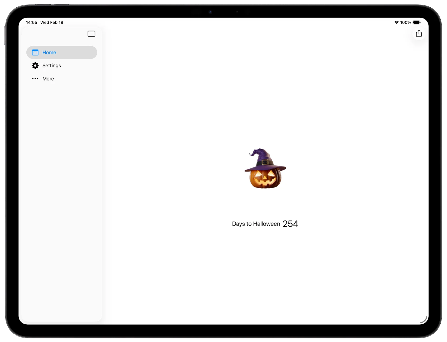 My Halloween iPad home page