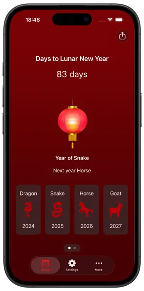 My Lunar New Year iPhone home page