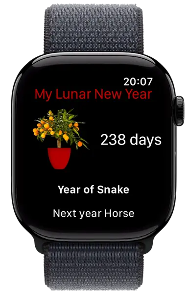 My Lunar New Year app on Apple Watch