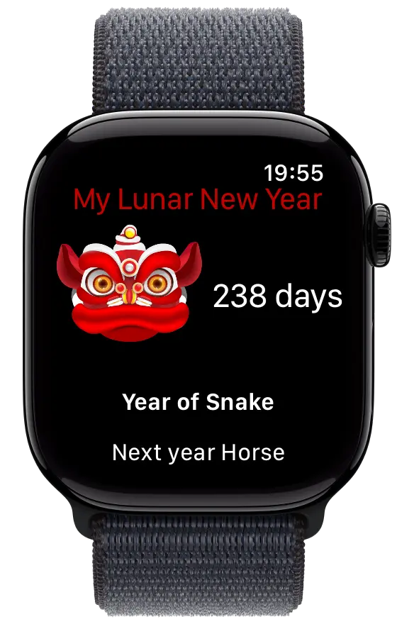 My Lunar New Year app on Apple Watch
