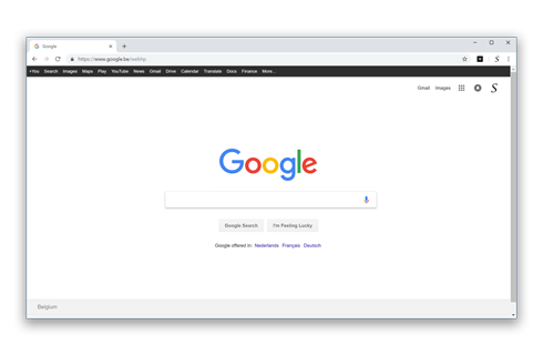 google image search advanced old navigation black bar
